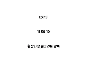 EXCS_11 50 10_현장타설 콘크리트 말뚝