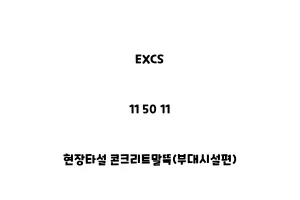 EXCS_11 50 11_현장타설 콘크리트말뚝(부대시설편)