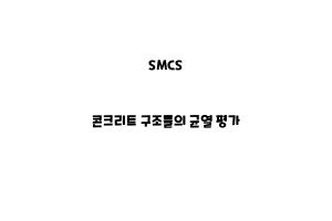 SMCS_None_콘크리트 구조물의 균열 평가